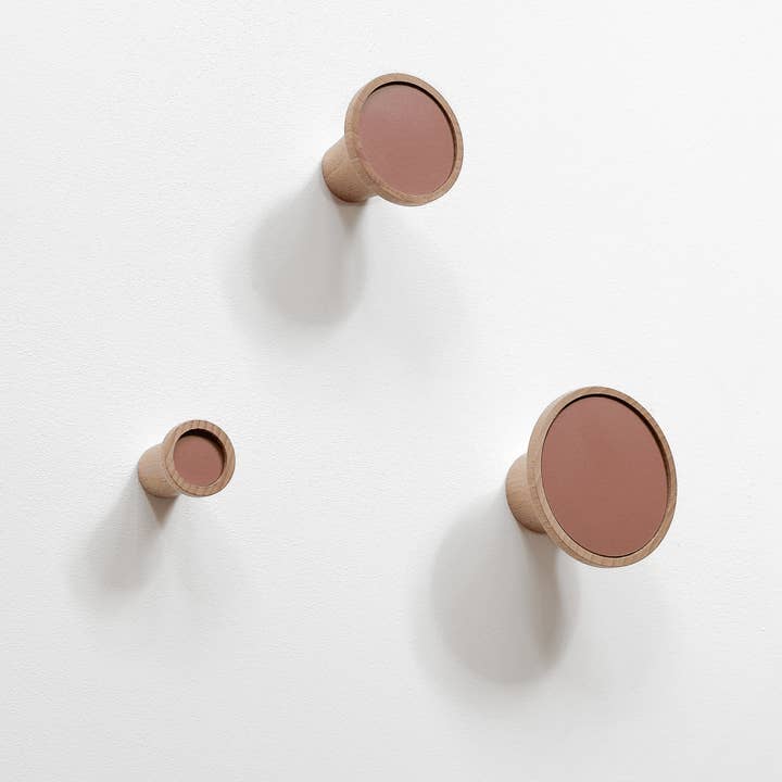 Reine Mère - Wholesale Wall Hook - Clairon Set - Set of 3 beech coat hooks3
