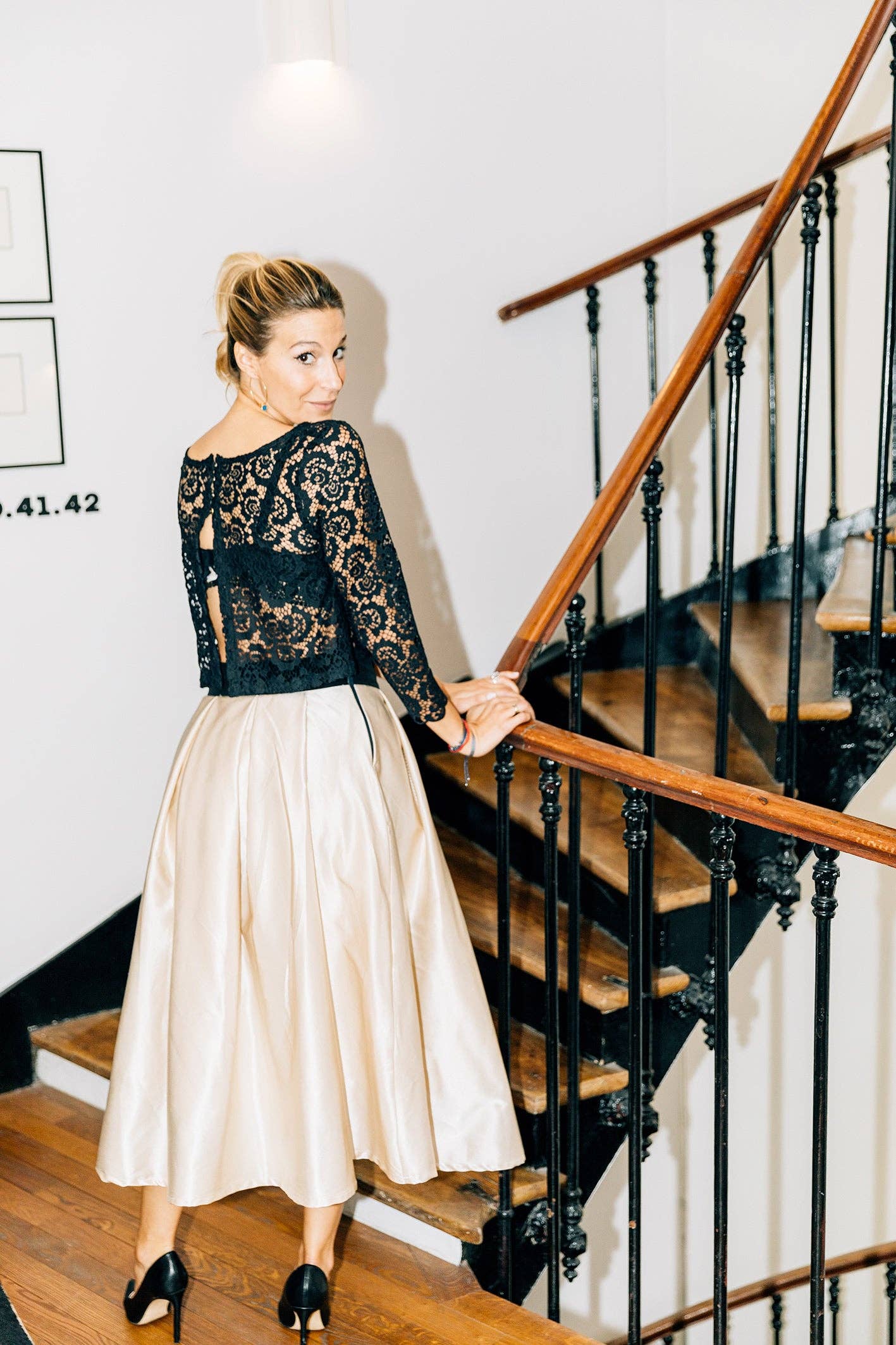 madame-en-soie – wholesale Kjol - Dam – Lång sidenkjol och bomull underkjol "Emma" – guldig1