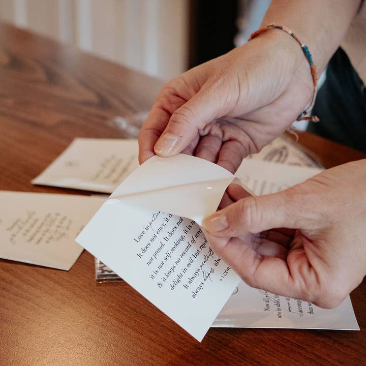 Plains + Simple - Wholesale Sticker - Scripture Pack Window Clings - Trust12