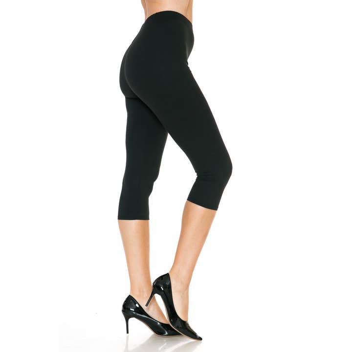 Leggings capri a vita alta morbidi e burrosi per la vendita all'ingrosso da parte di Leggings Depot