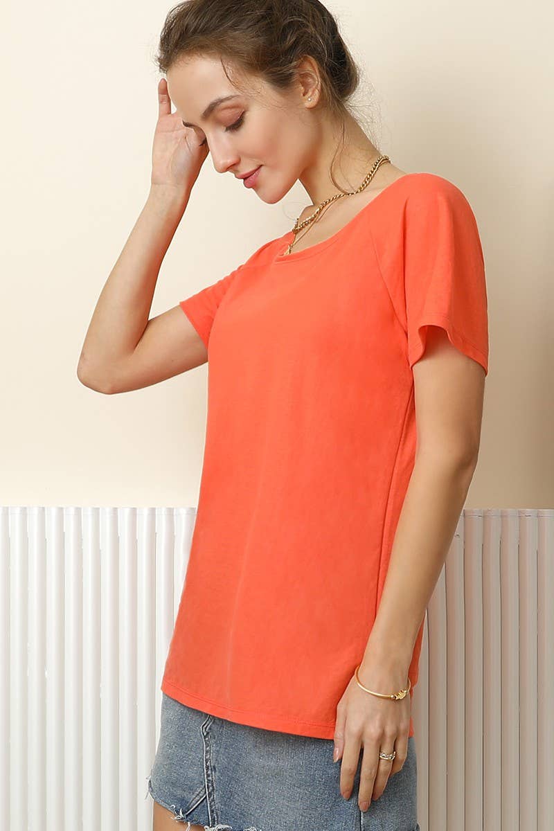 NINEXIS - Wholesale T-Shirt - Women's - CWTTS414-S_ROUND NECK REGLAN SLEEVE COOL T SHIRT TOP9