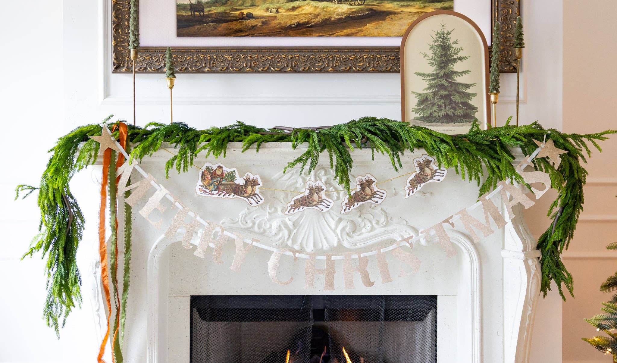 My Mind’s Eye - Wholesale Serving Tray - CHL1230 - Christmas Tree Bamboo Tray2