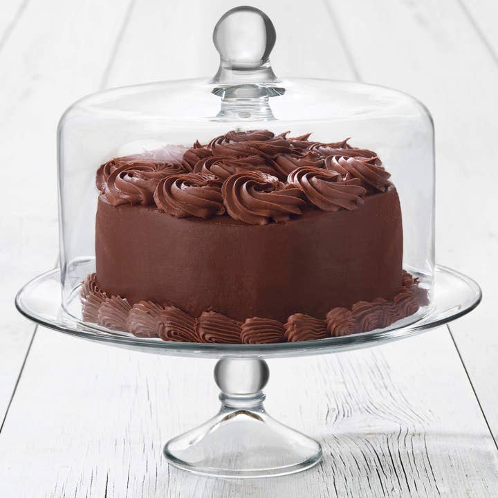 Libbey - Wholesale Cake Stand - Libbey Selene Glass Cake Stand with Dome