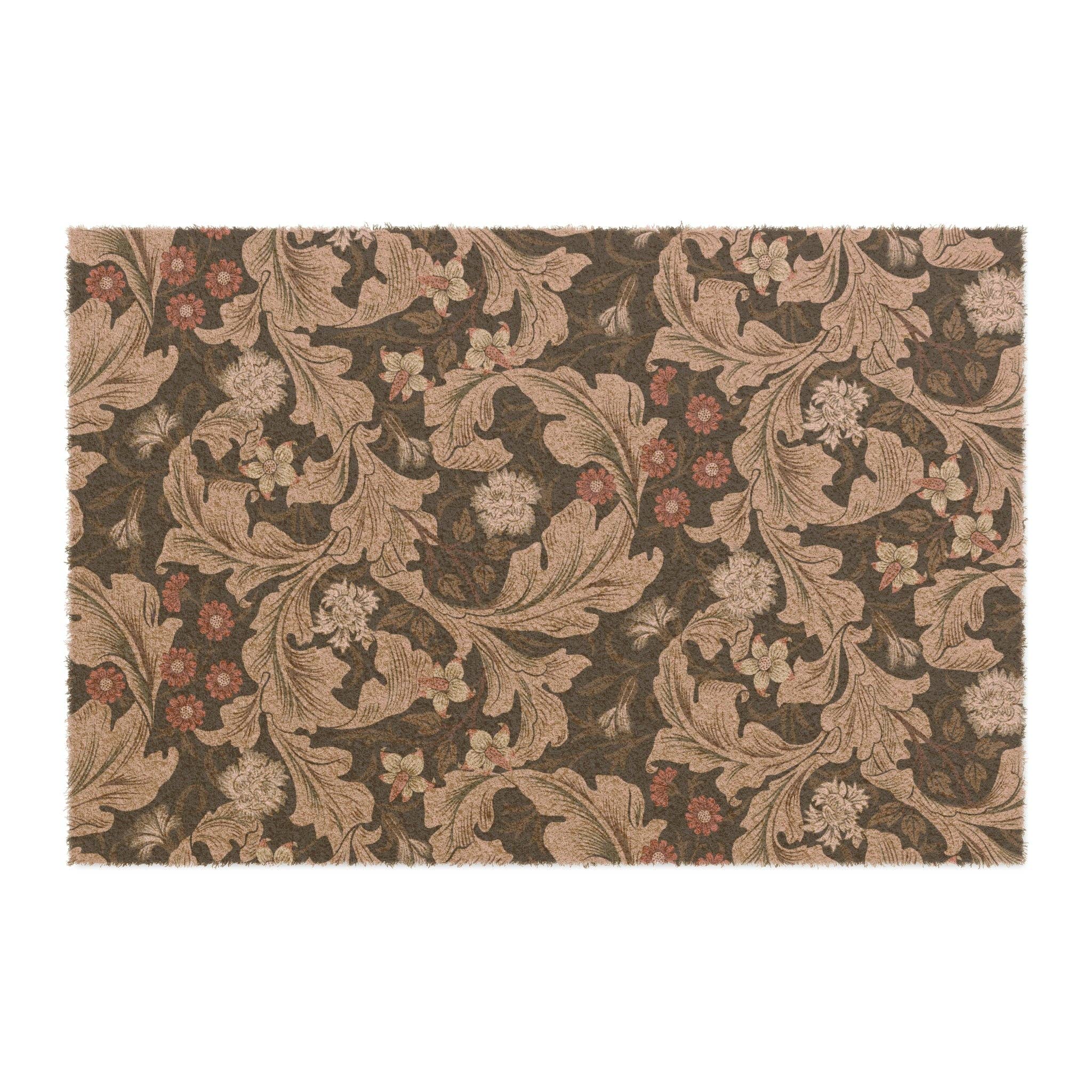 Willy Morris Home Emporium – wholesale Door mat – Coconut Coir Doormat inspired by William Morris - Leicester Collection (Mocha)0