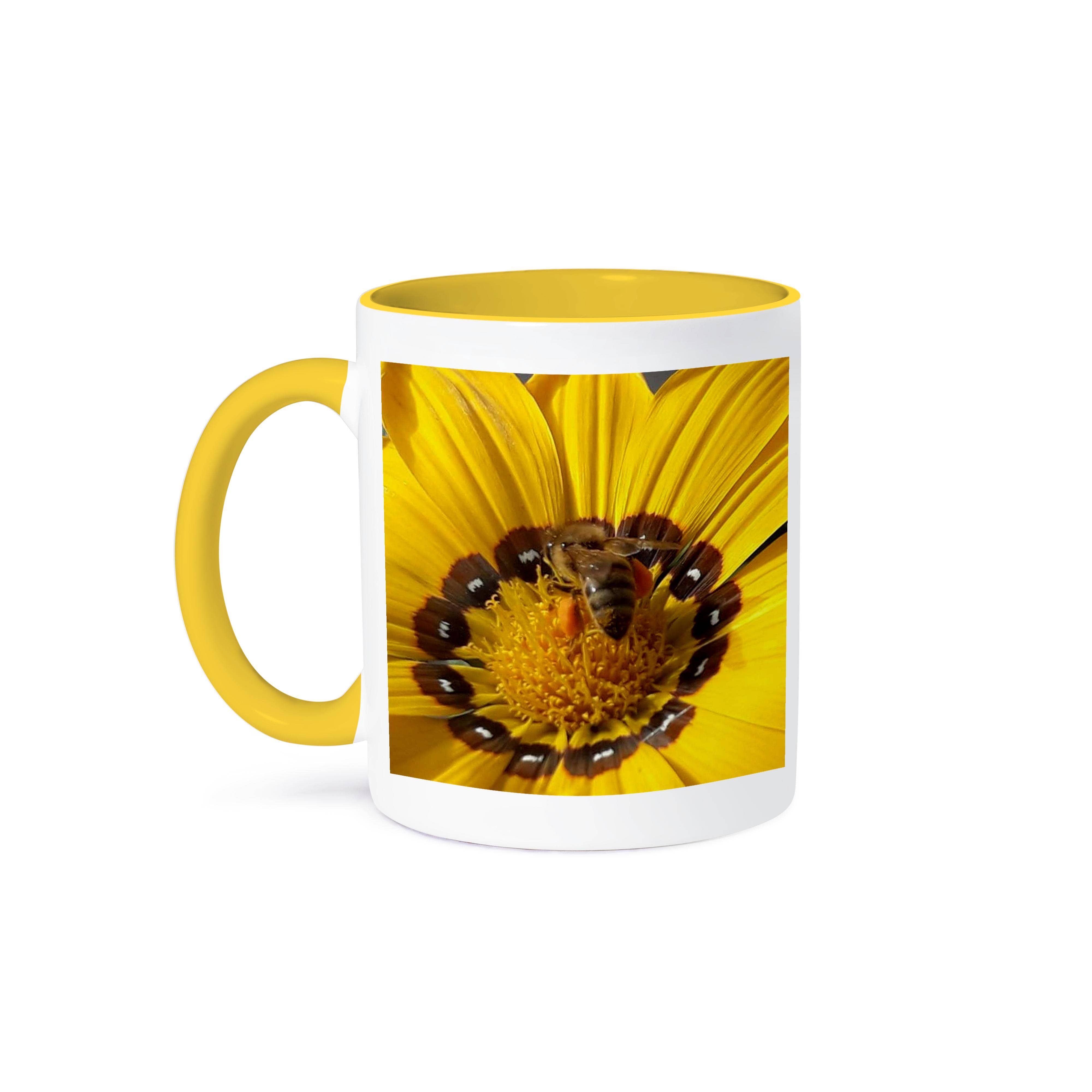 3dRose - Wholesale Coffee mug - 3dRose, Honey Bee Collecting Pollen On A Gazania Flower, Mug0