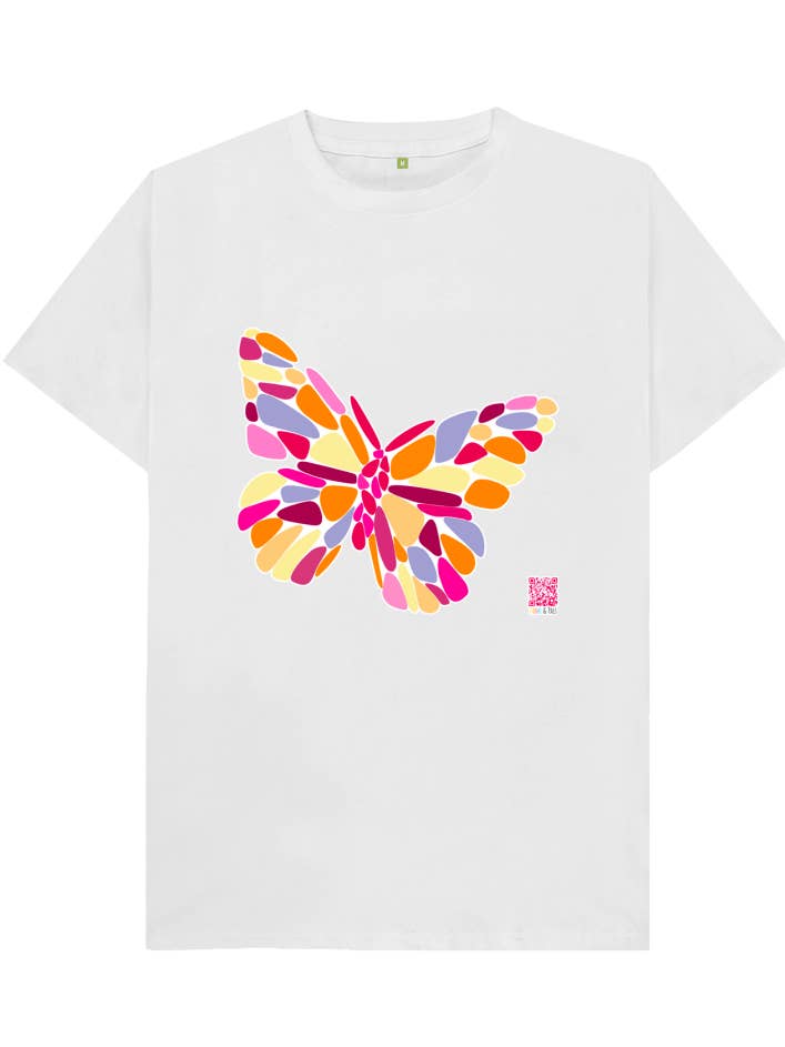T-shirt papillon rose pour enfant pour la vente par Dodo & Pals