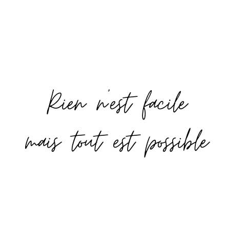 Nothing is easy but everything is possible x5 for wholesale by Sioou