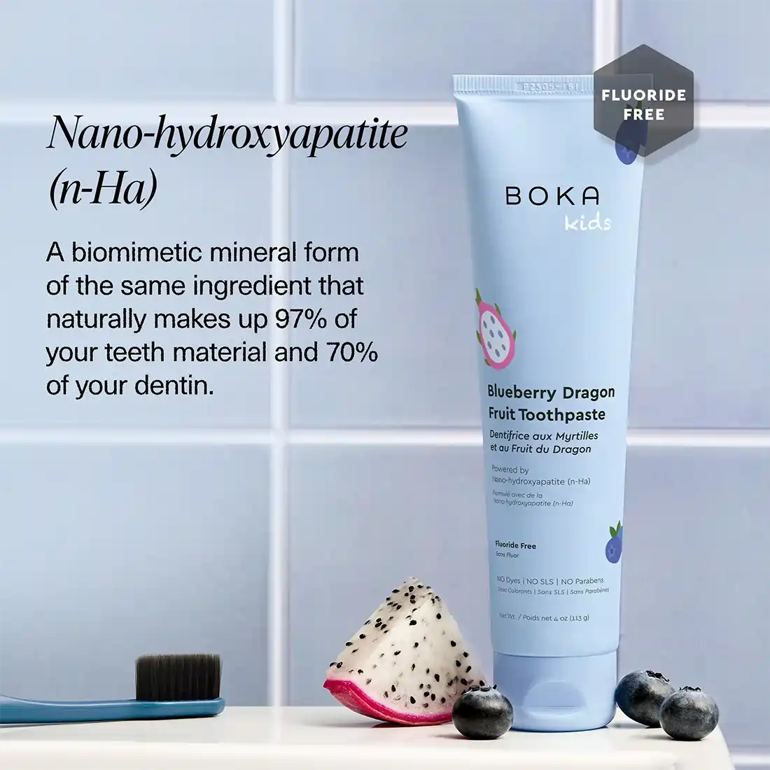 Boka - Wholesale Toothpaste - Blueberry Dragon Fruit n-Ha Toothpaste3