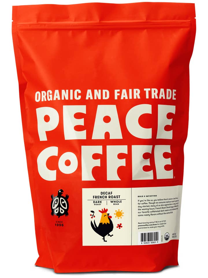Decaf French Roast | Dark | Whole Bean | 5lb | Peace Coffee for wholesale by Peace Coffee