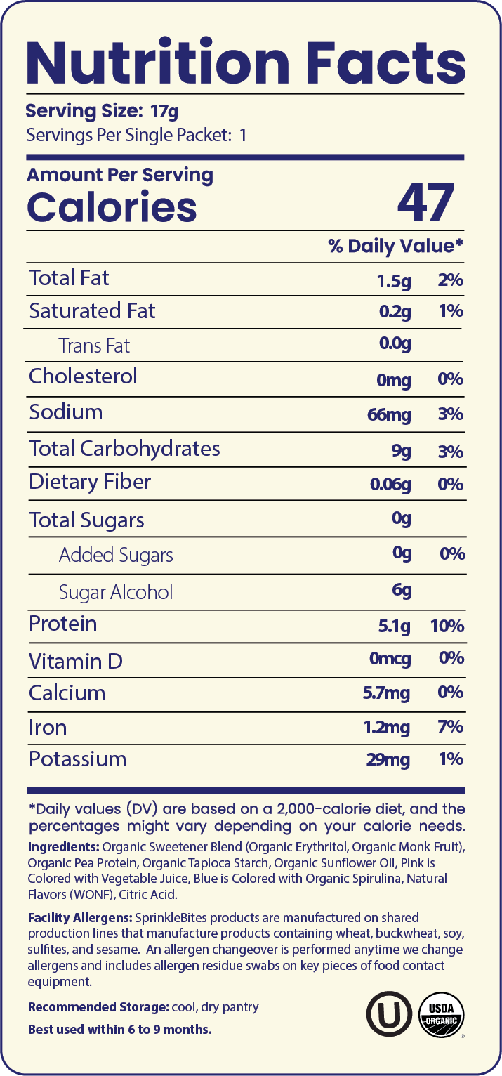 SprinkleBites - Wholesale Protein/Superfood Powder - Berry SprinkleBites (1 lb bag)1