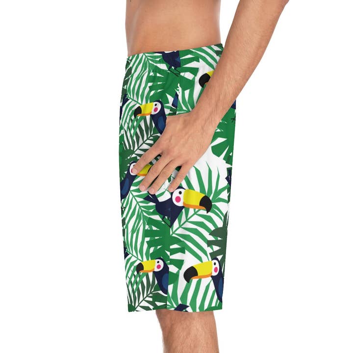 Automatically matched to design color Men's Board Shorts (AOP) for wholesale on Faire7