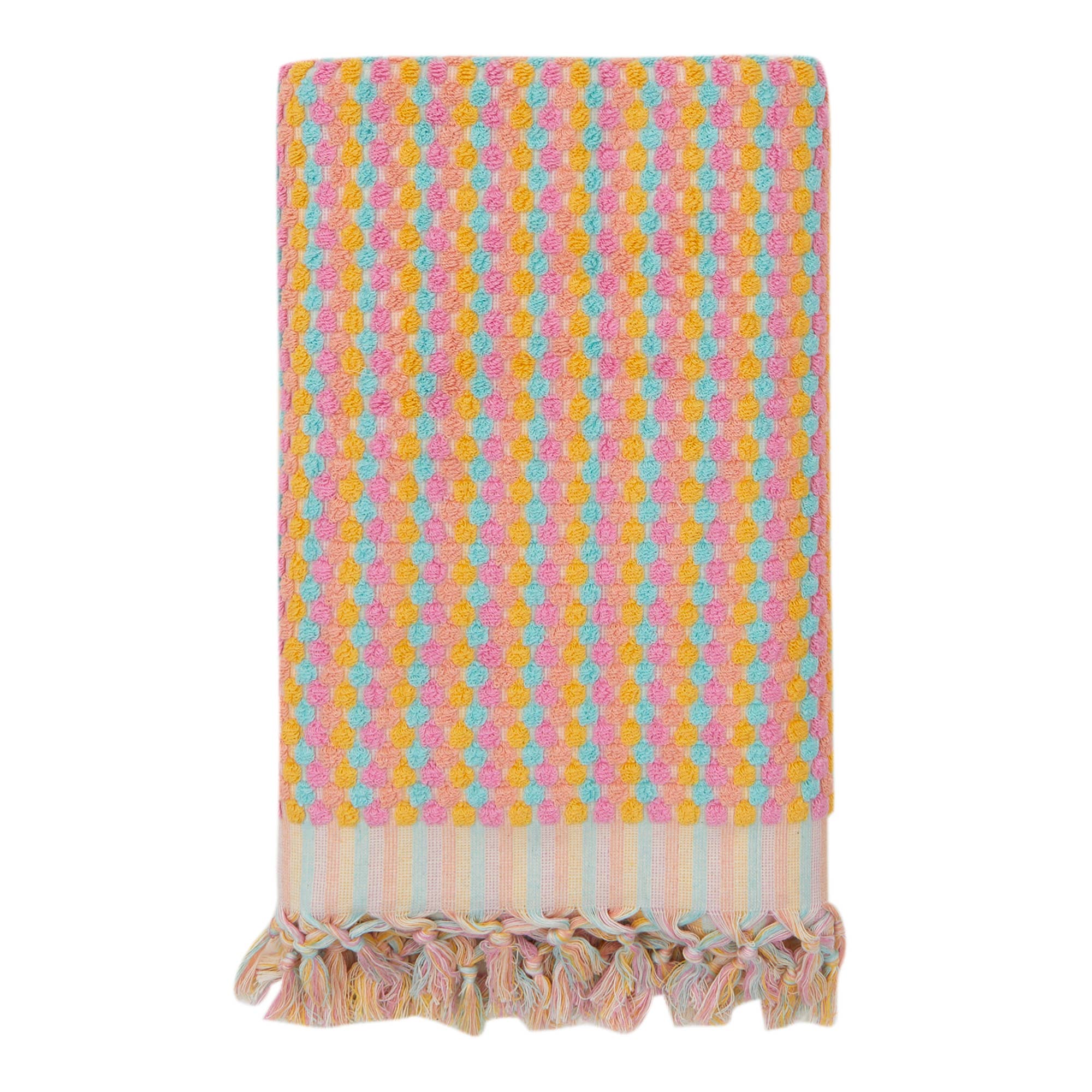 Kikoya - Wholesale Bath Towel - Pompom Bubble Handloom Bath Turkish Towels Farmhouse Decor39