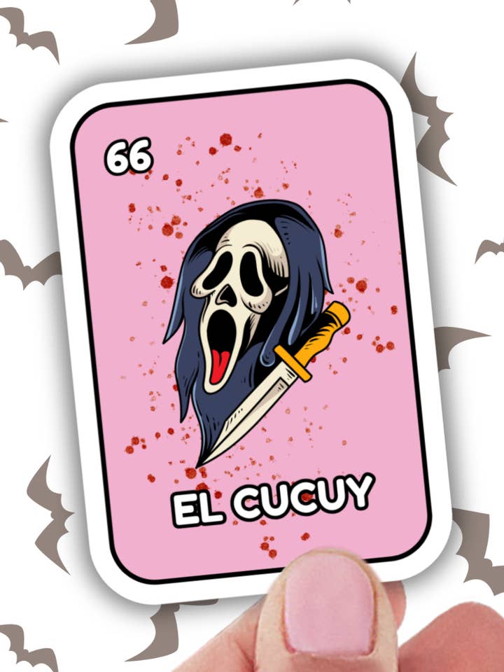 Grappige Latina Halloween-sticker, muertos laptopsticker, Spaans voor wholesale door Lalatina Shop