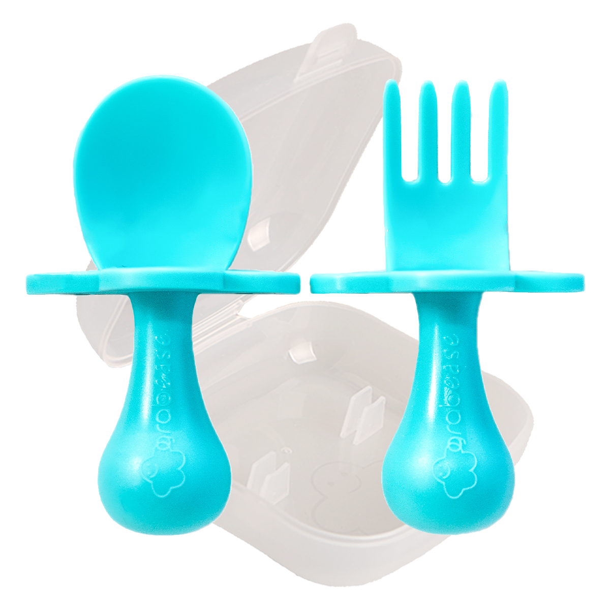 Lollaland 5-Piece Toddler Utensil Set Turquoise