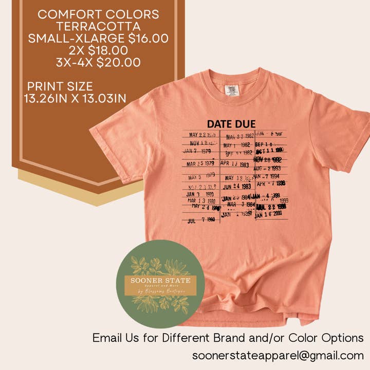 Due Date for wholesale by Sooner State Apparel