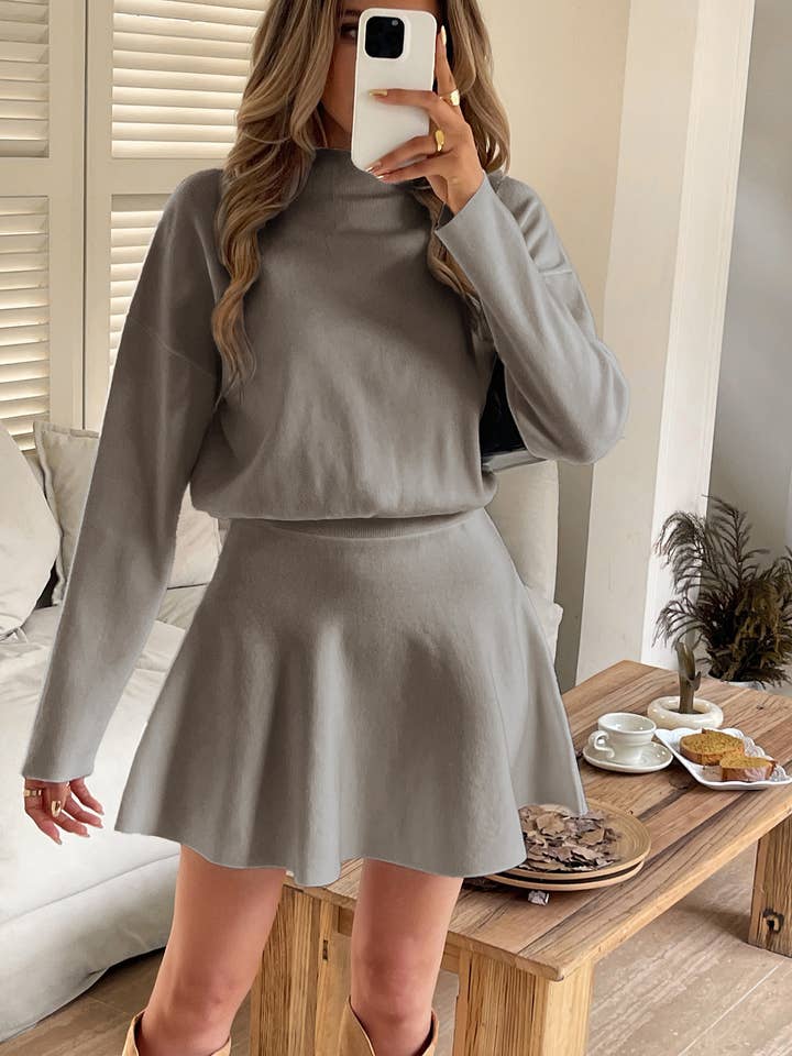 Hope & Sunshine - Wholesale Dress – Women's - Long Sleeve Sweater Dress7