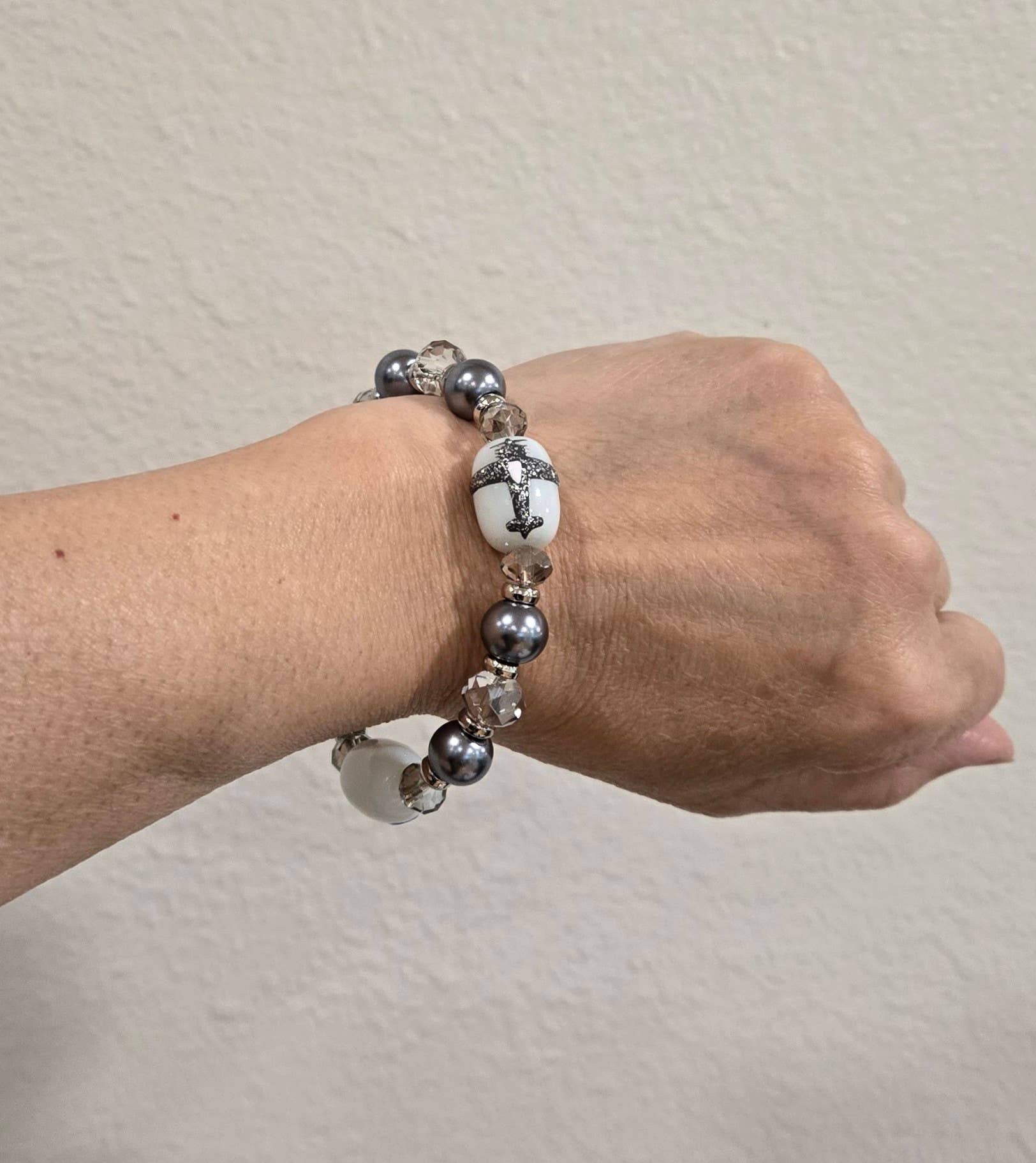 Fiona Accessories - Wholesale Beaded Bracelet - Military Aviation Flight Airplane Aircraft Beaded Bracelet3