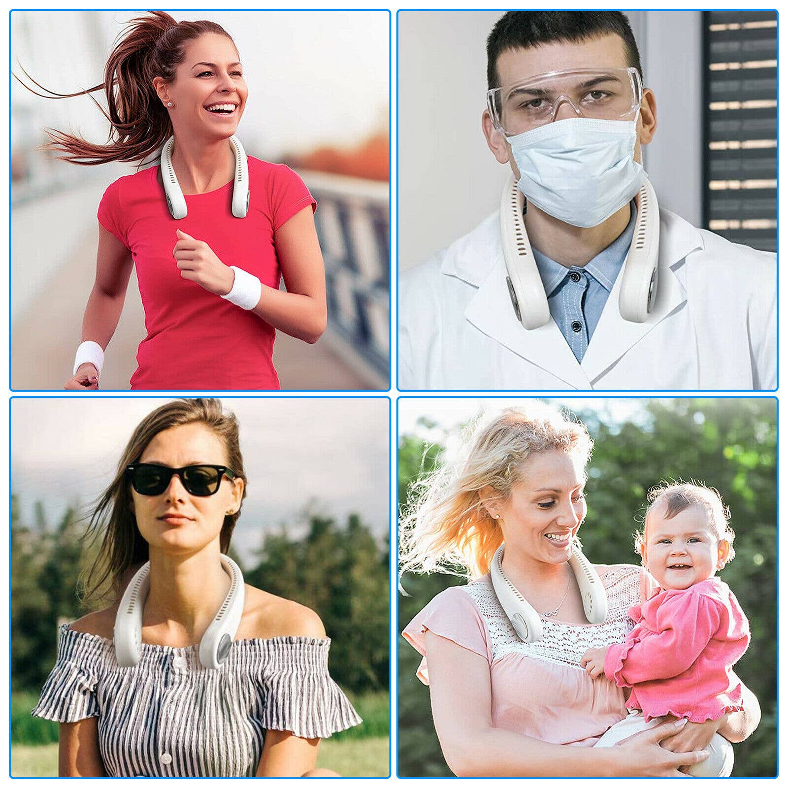 Tech Trendz - Wholesale Handheld Electric Fan - Neck Fan w/3 Speeds2