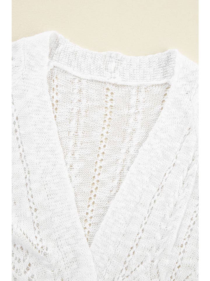 LiveFashionWay - Wholesale Cardigan - Women's - Solid Open Knit Cardigan6