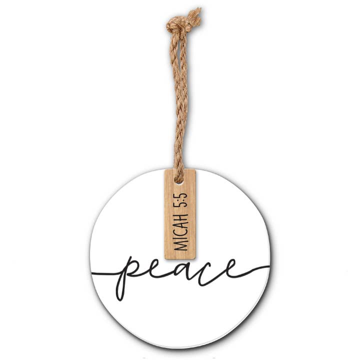 🎄 LCP Christmas Ornament Simply Peace for wholesale by Cottage Garden