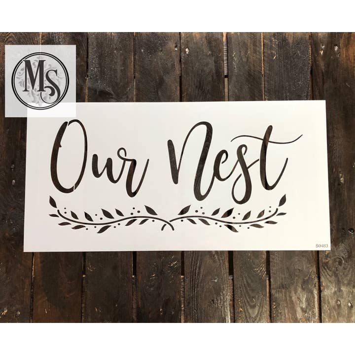 S0483 Notre nid - Disponible en 2 tailles pour la vente par Muddaritaville Studio