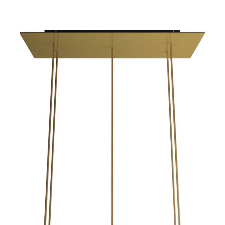 XXL Rose-One rectangular rosette with 5 holes and 6 side holes, for wholesale by LIGHTINUP S.R.L.