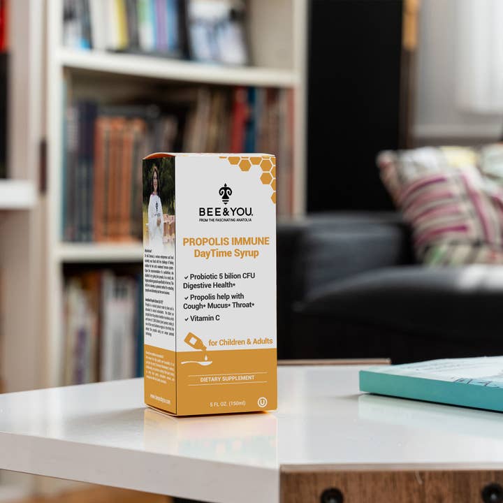 BEE&YOU - Wholesale Honey - Propolis Immune DayTime Syrup - Probiotic, 150 ml