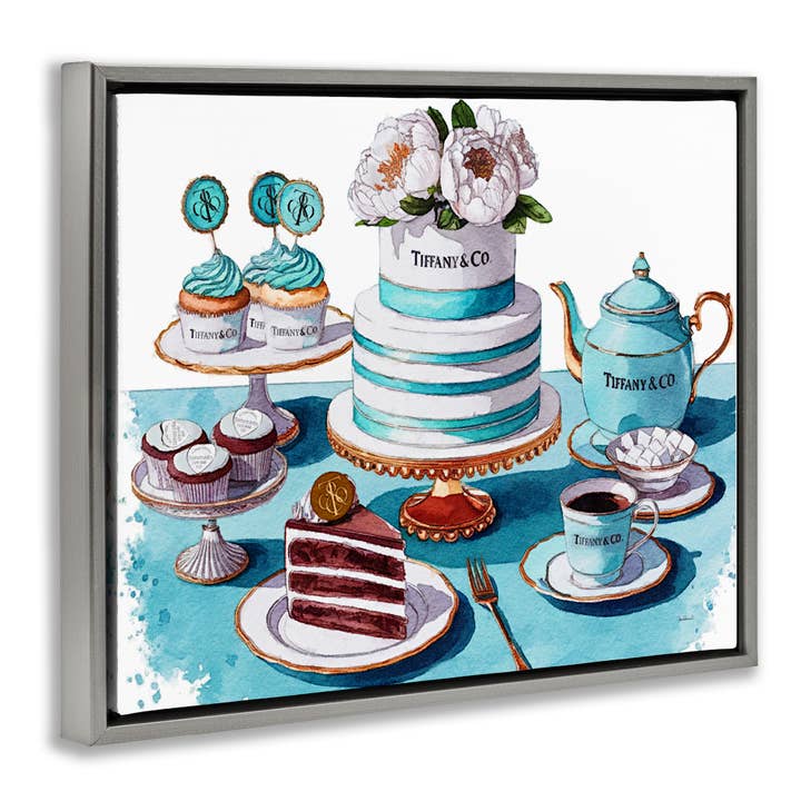 Stupell Industries – wholesale Wall sign – Luxurious Glam Dessert Spread - Framed Wall Art16