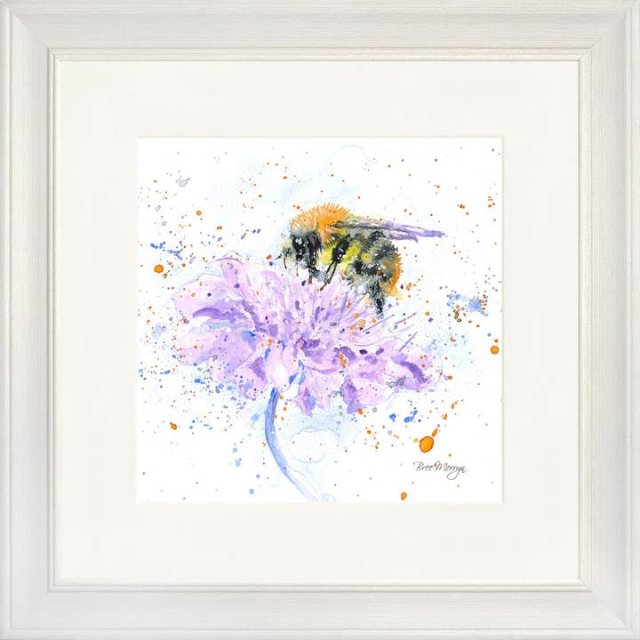 Busy Bee Square inramat tryck (13" eller 19") för wholesale av Bree Merryn Art Ltd