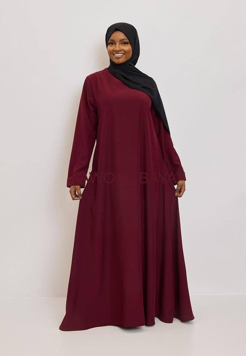 Aawoe Abaya - Wholesale Kaftan - Women's - Simple flared abaya - 2251