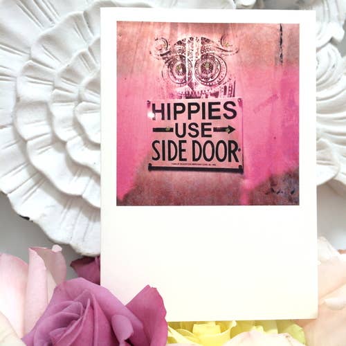 Paperlove Boutique - Wholesale Everyday Greeting Card - Hippies Use Side Door1