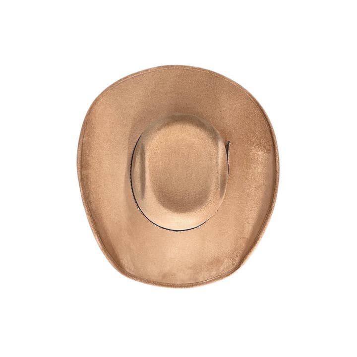 The Modern Cactus Co - Wholesale Cowboy Hat - Unisex - Unisex Vegan Suede Flat Crown Top Buffalo Cowboy Hats