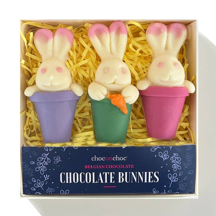 Chocolate Candy Bunnies for wholesale by Choc on Choc