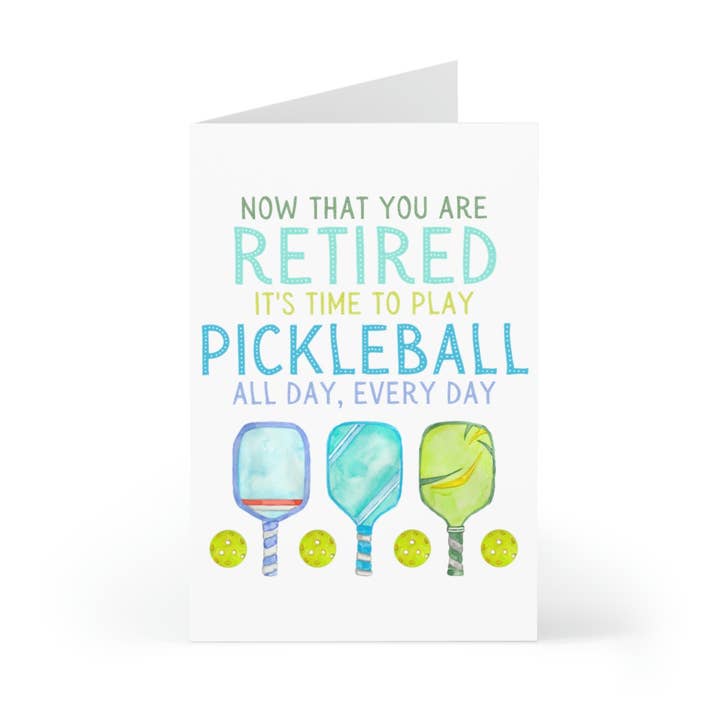 R is for Robo - Wholesale Retirement card - Pickleball Retirement Card - Funny Going Away Greeting Cards1