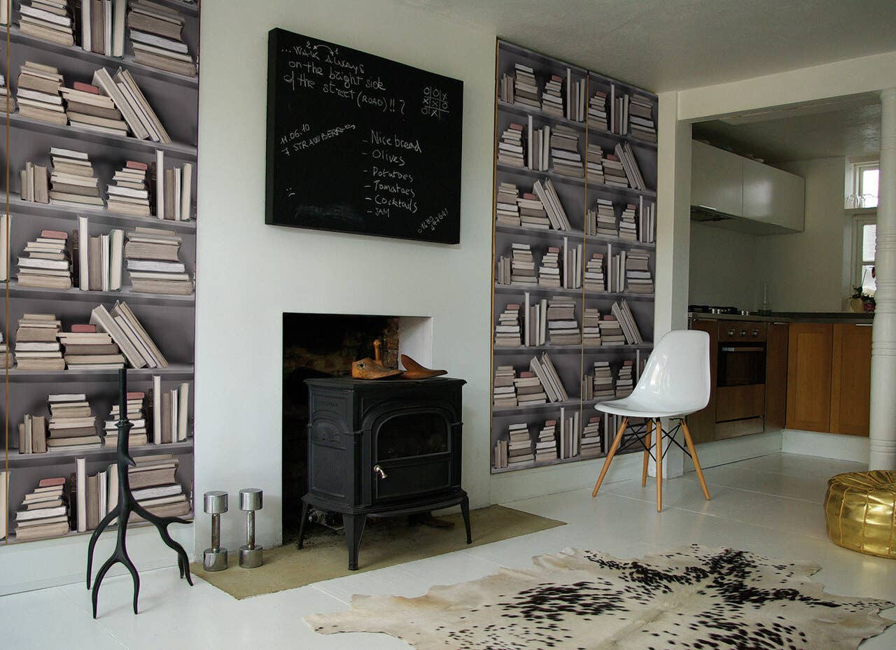 Mineheart - Venta al por mayor Papel pintado - Papel pintado estantería vintage1