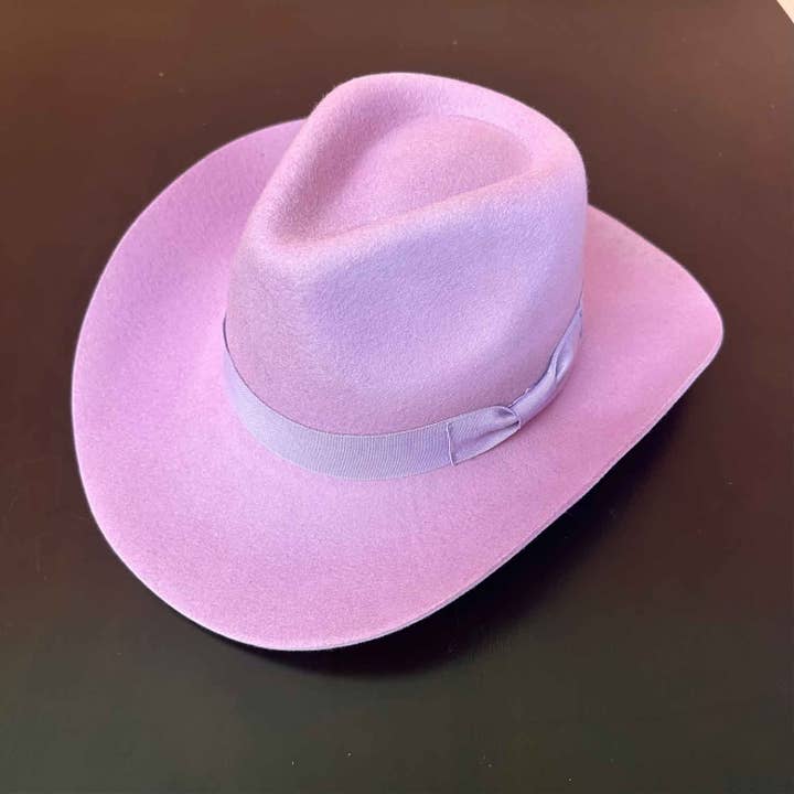 Queens INC - Wholesale Cowboy Hat – Women’s - Stiff brim Australian wool cowboy Hat with Ribbon7