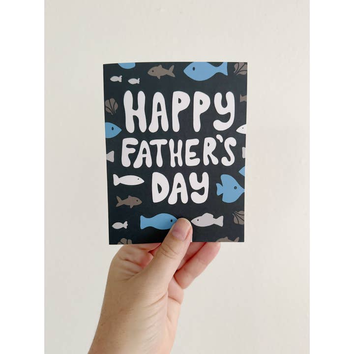 Bee Sweet Studio - Wholesale Father's Day Card - Fish Themed Father's Day Card