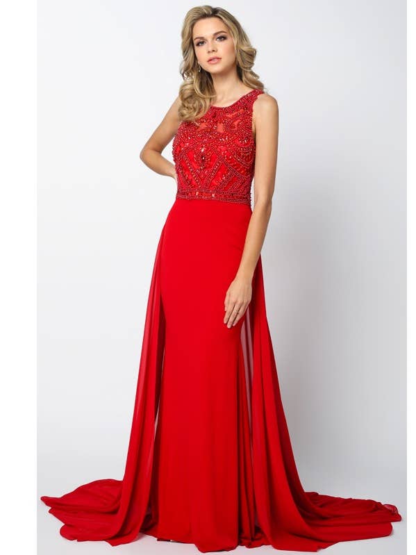 ABENDKLEID MIT JUWELENVERZIERUNG UND TRACHT für den Großhandel von Juliet