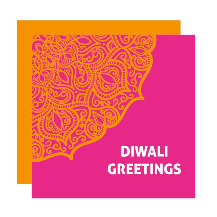 Diwali Greetings - mandala for wholesale by Roshah Designs