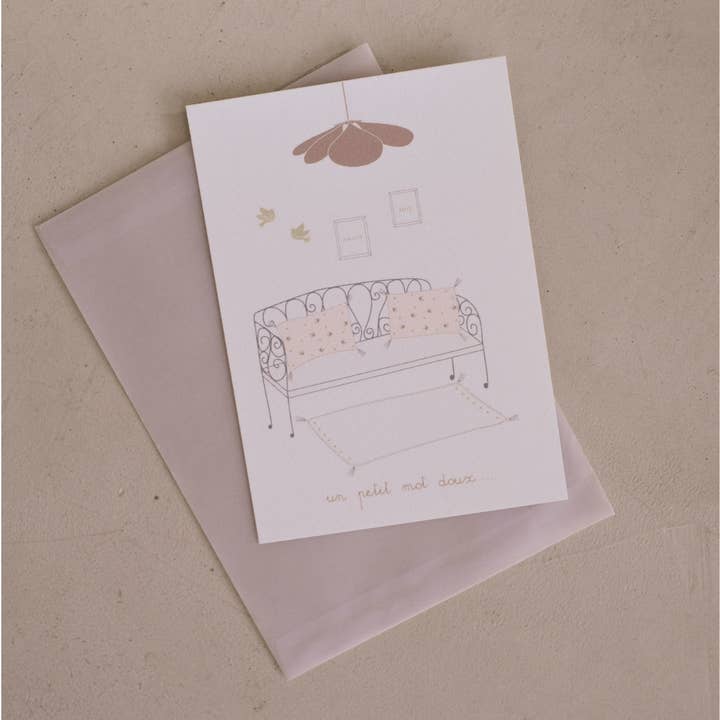 A Sweet Little Word Card for wholesale by Gentil Coquelicot Paris