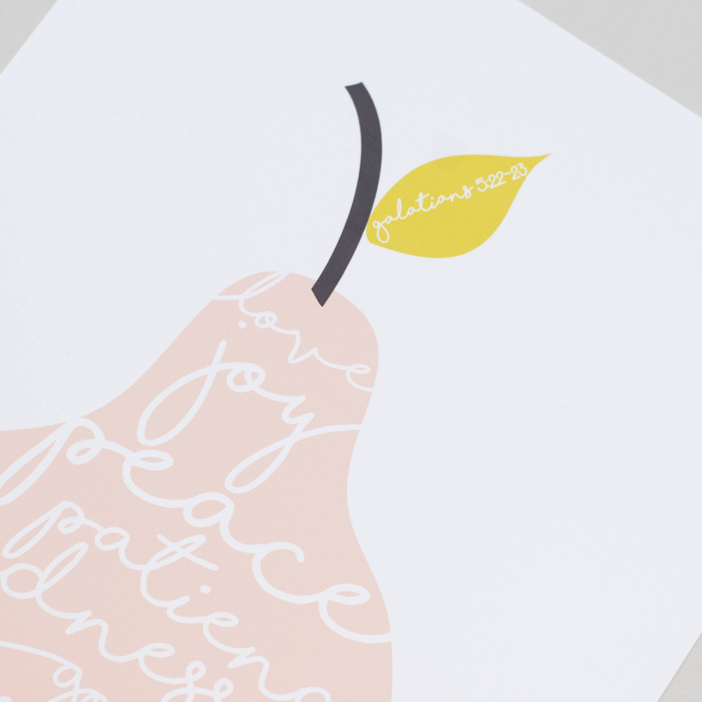 Ooh I Iike that Design – wholesale Art print – Fruit of the Spirit Pink Pear Poster Print (Copy)2