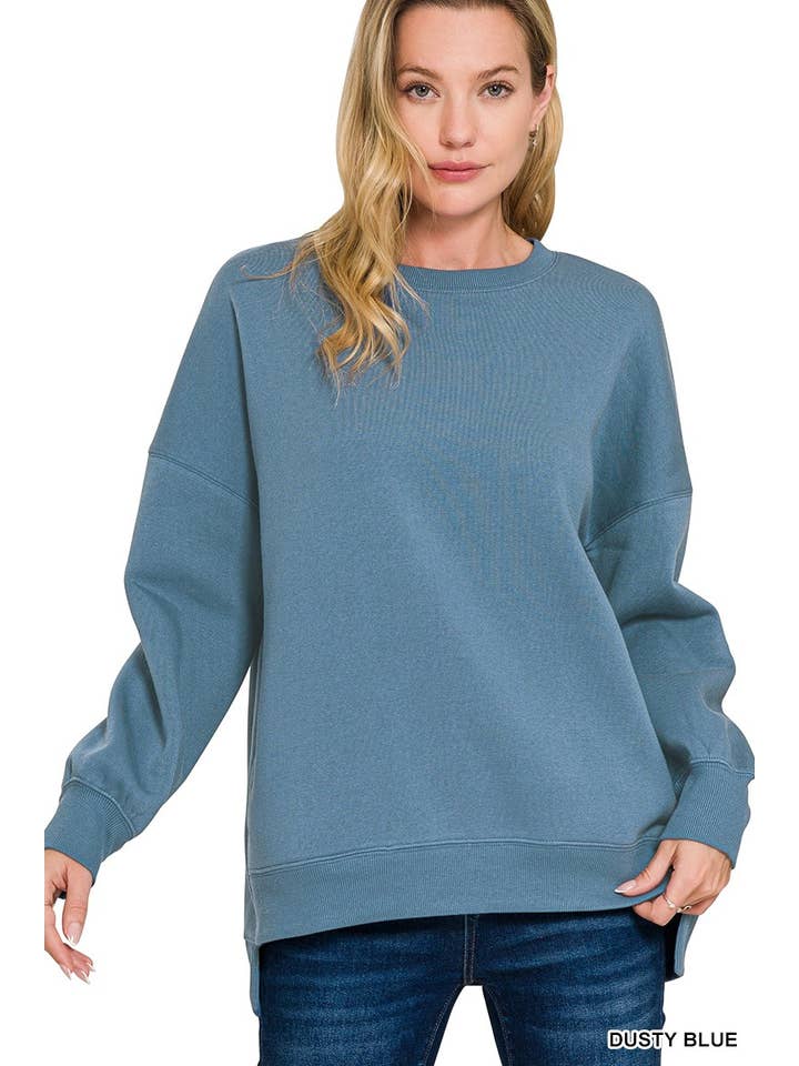 Vanilla Monkey - Wholesale Sweatshirt - Women's - Fleece Hi-low Boyfriend Sweatshirts With Pocket12