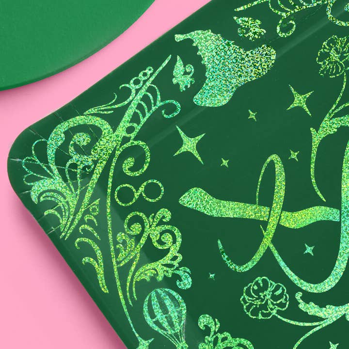 Petit Fetti - Wholesale Disposable Plate - Emerald City Plates - 24 paper plates4