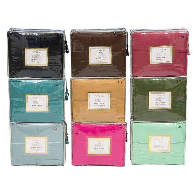 Deluxe Import Trading - Wholesale Sheet Set - SHEET SET   6PC  FULL0