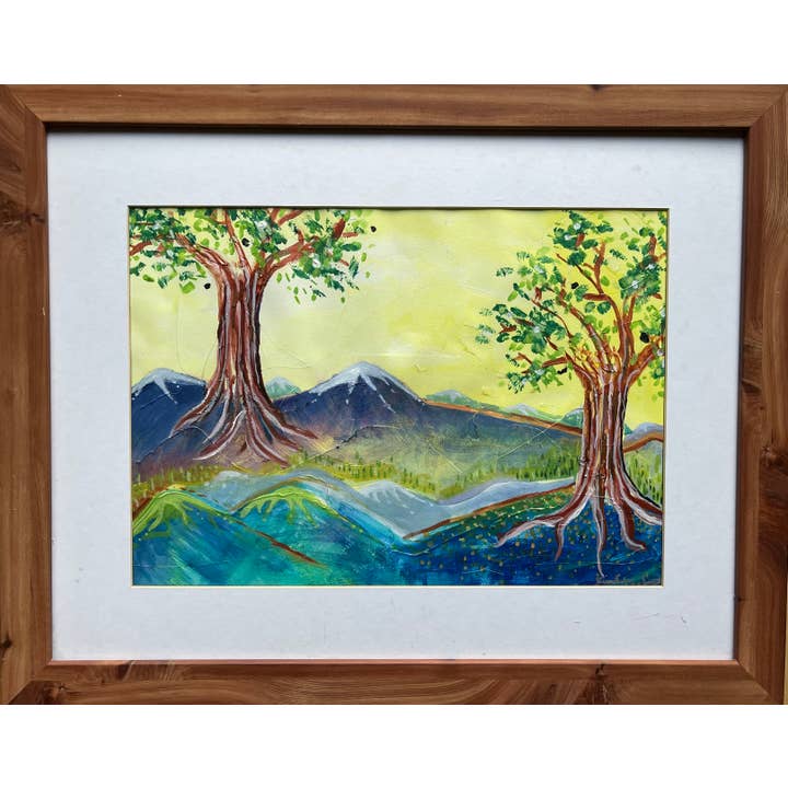 « Arbres magiques » pour la vente par Kimberly Costa-Stearns Artwork