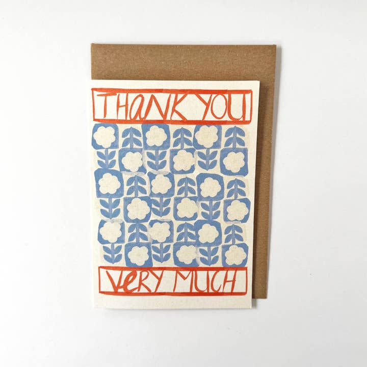 Florence Fry - Wholesale Thank you card - Thank You Very Much (Quilt)1