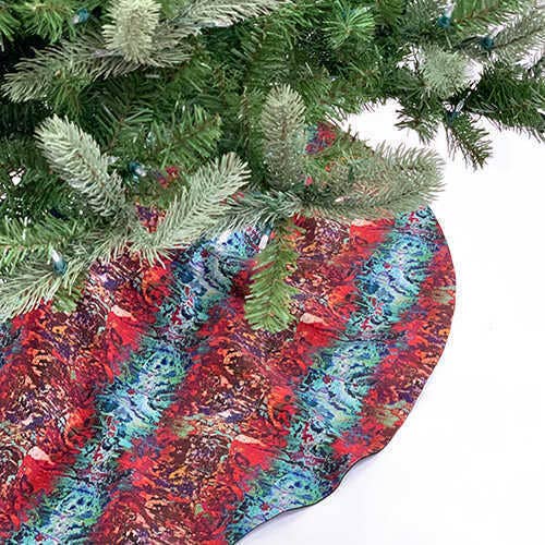 Christmas Tree Skirt - Bisnagar Stripe for wholesale by SmithHönig