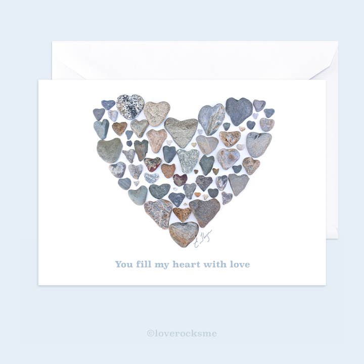Love Rocks Me® – Cartão de amor por atacado – Cartões de amor | Cartão Coração de Corações2