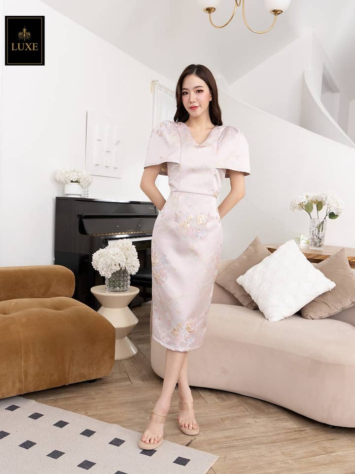 Jacquard Cap Sleeve Dress for wholesale by AlexyDesings