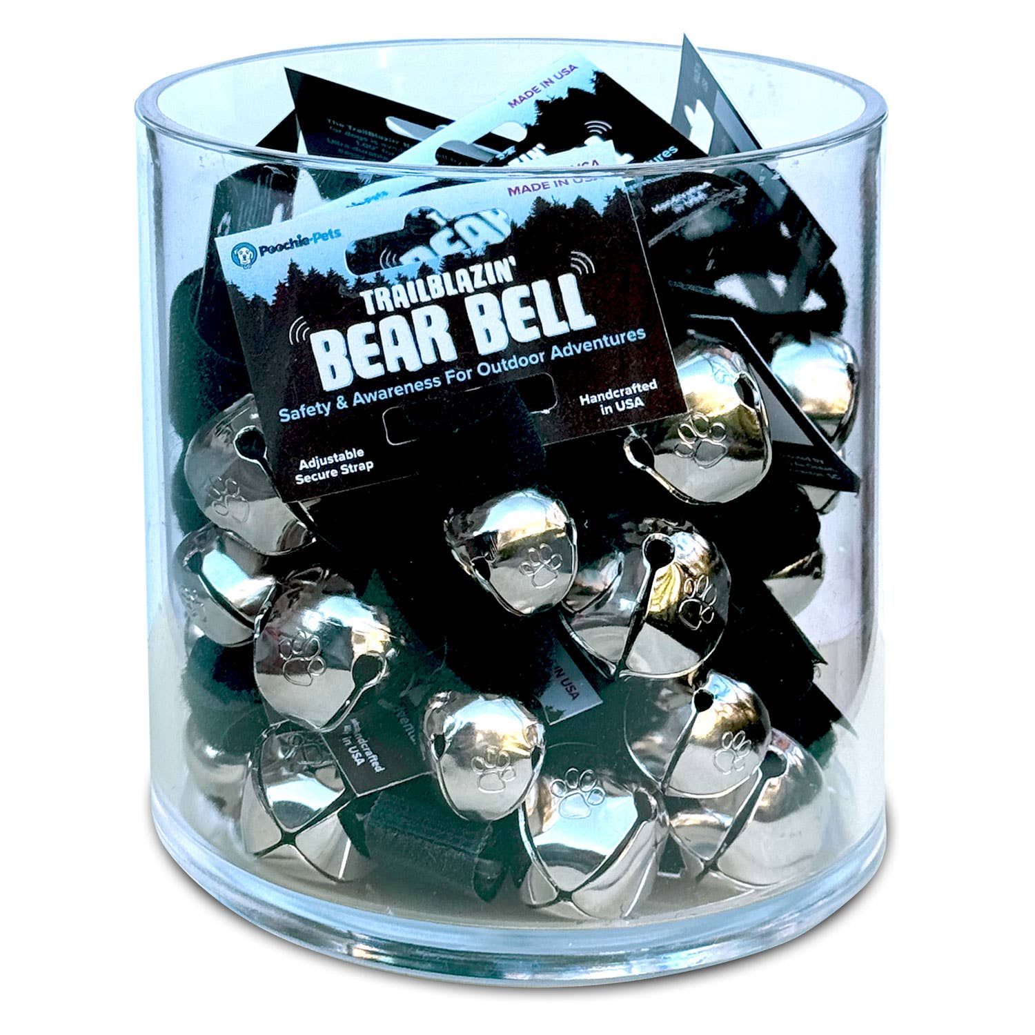 Poochie-Pets - Vente Breloque de collier – chat et chien - Cloches de collier Trailblazin' pour la sécurité des animaux de compagnie et de leurs propriétaires en extérieur12